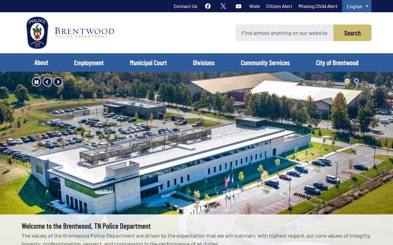 Brentwood 72 hour booking police department website