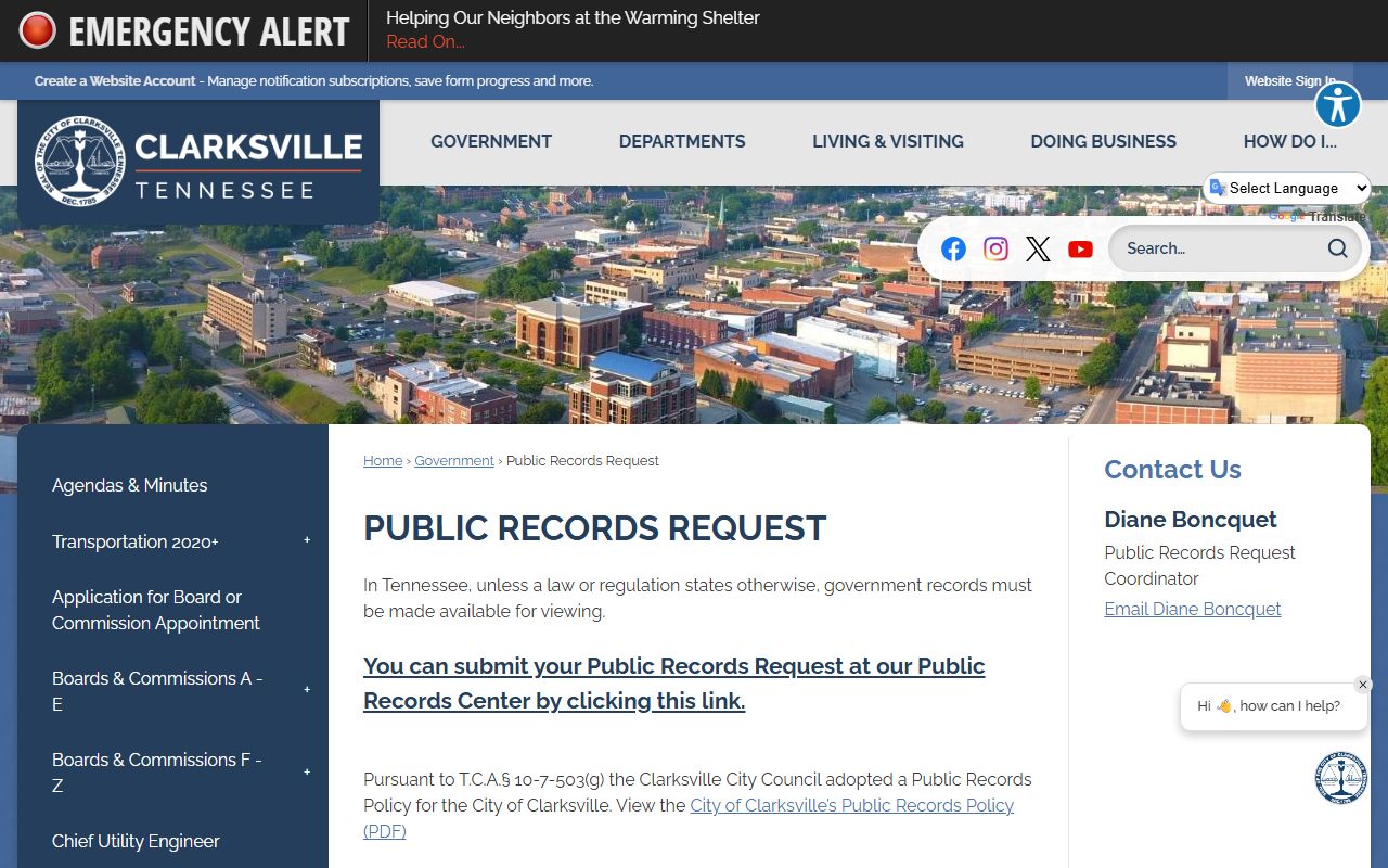 Clarksville 72 hour booking police department page