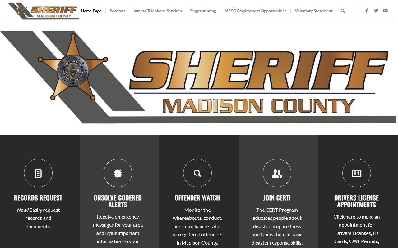 Jackson 72 hour booking Madison County Sheriff search