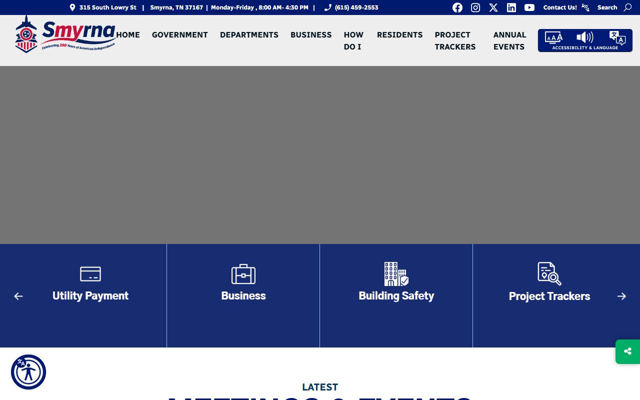 Smyrna 72 hour booking town website and police resources