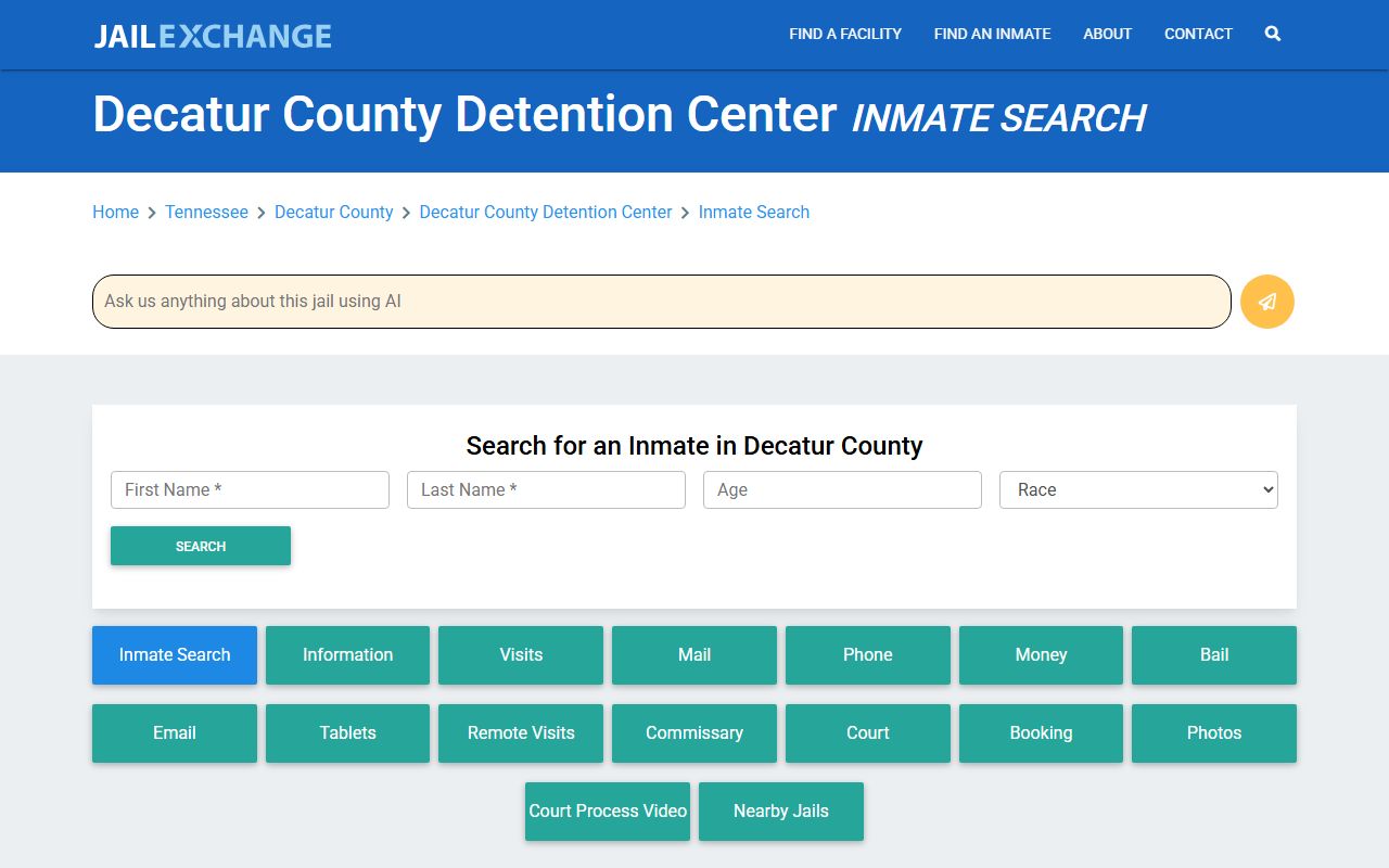 Decatur County jail booking resources 72 hour booking