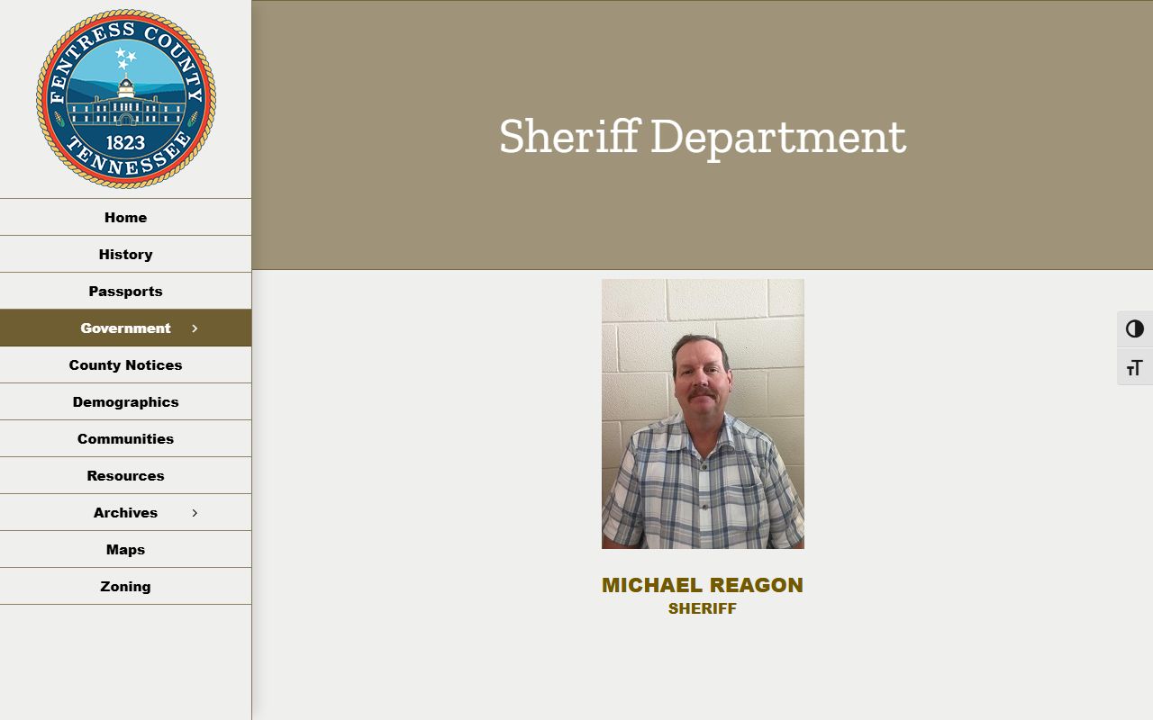 Fentress County Sheriff's Department 72 hour booking